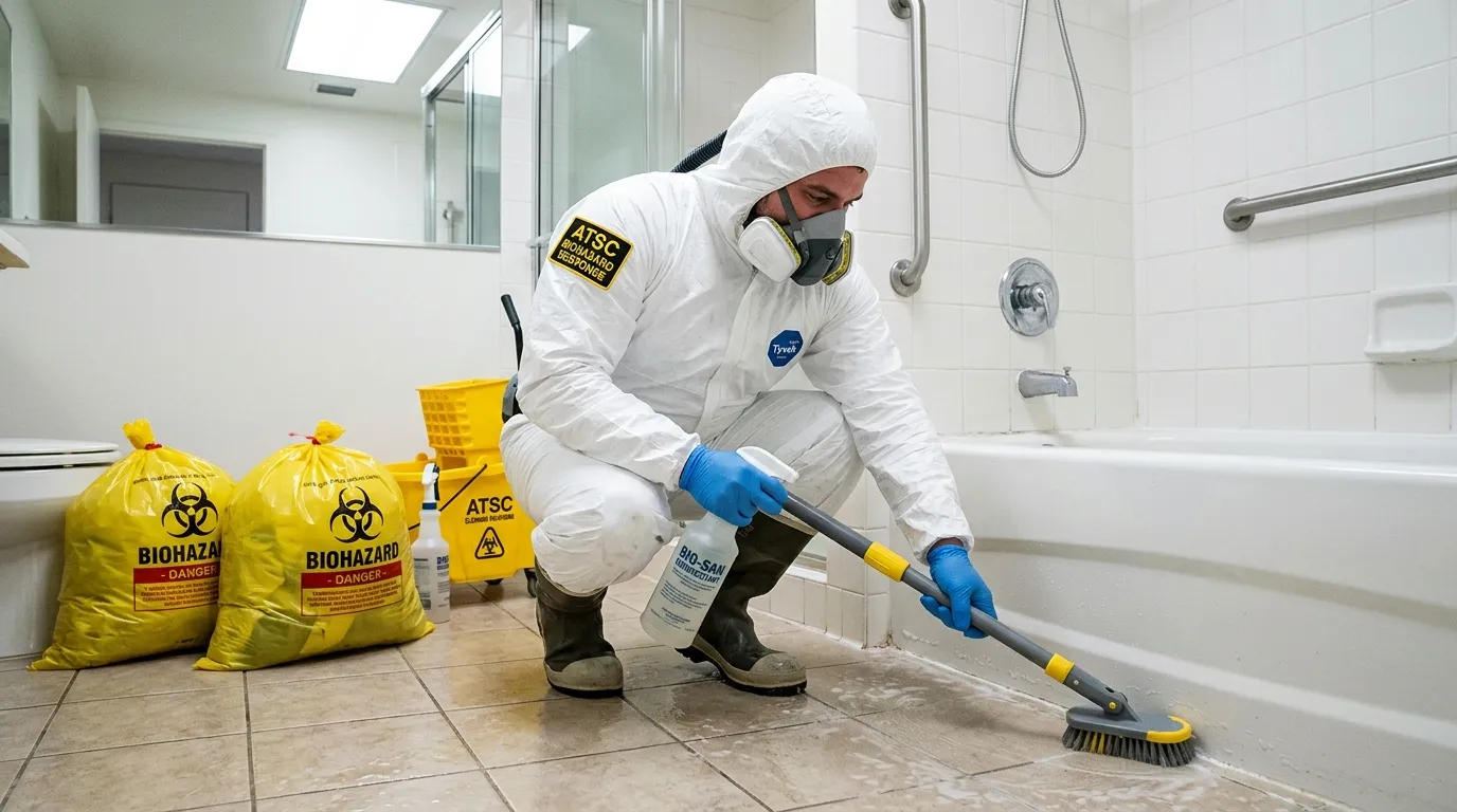 Decontamination equipment deployed for Blood Cleanup in Canoga Park